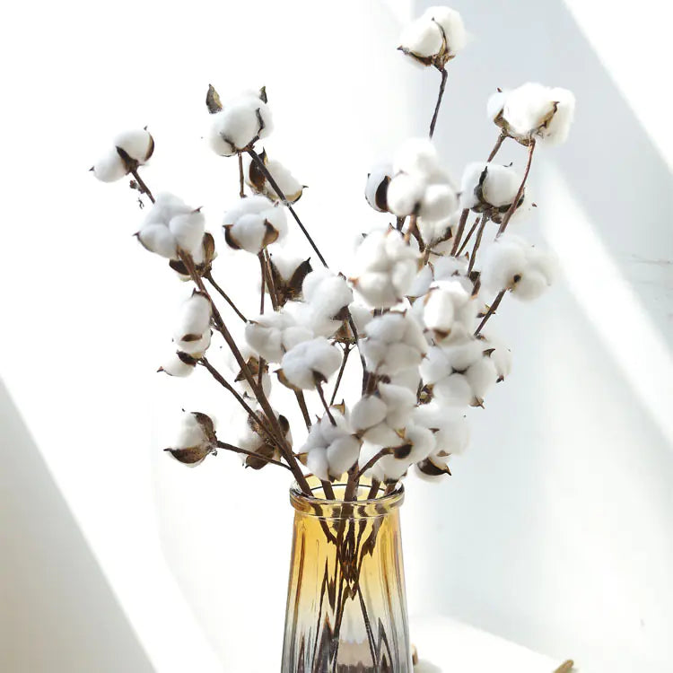 Elegant Simulated Cotton Branches