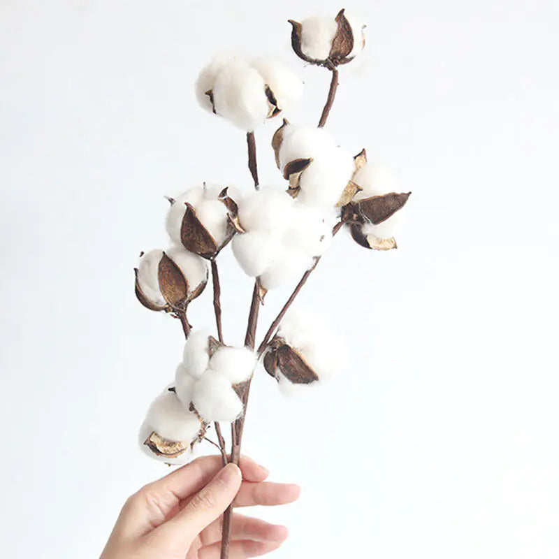 Elegant Simulated Cotton Branches